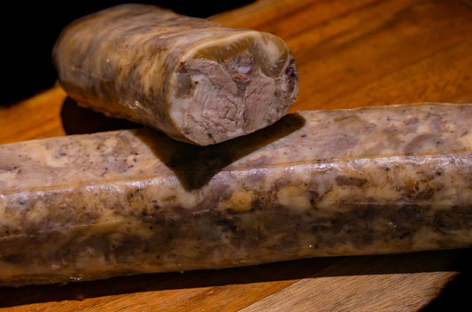 Tobă de casă, din carne și organe de porc