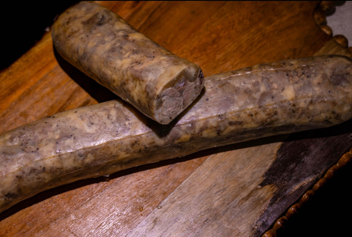 Tobă de casă, din carne și organe de porc